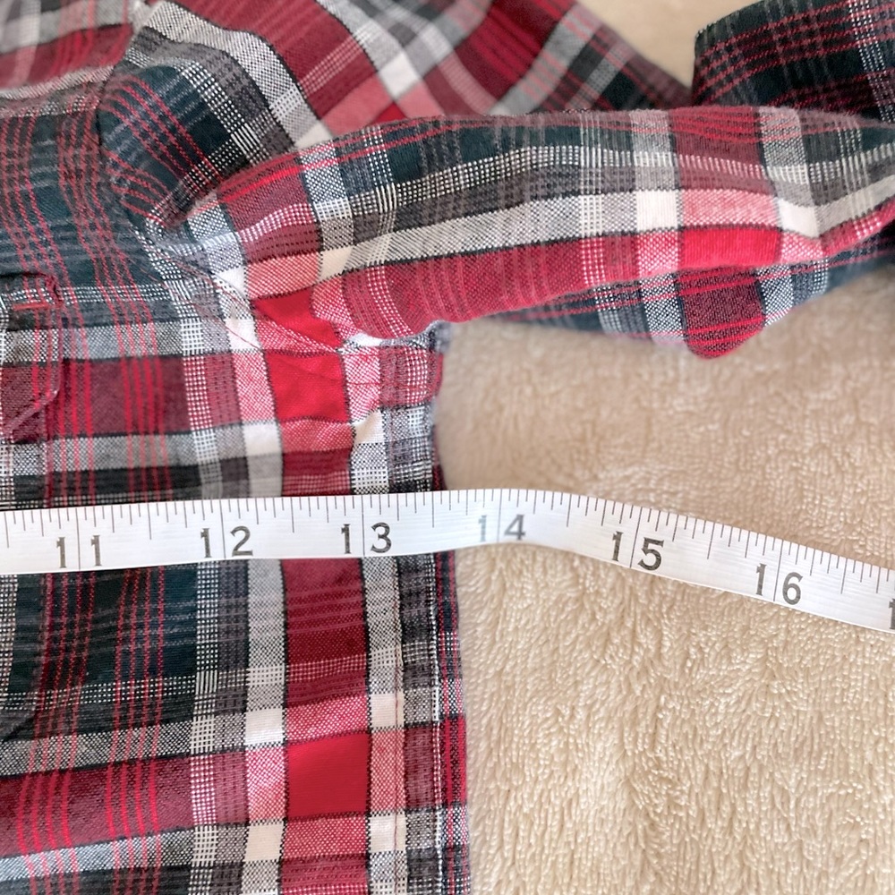 Roots Canada Plaid Button-Up Boys Shirt - Size 5/6Y - Picture 12 of 13